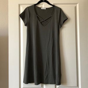 Olive green dress/tunic